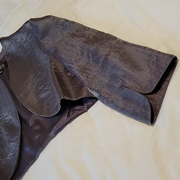 Adrianna Papell women's  Shutter-Pleated Dress + Jacket size 12 - Picture 12 of 12